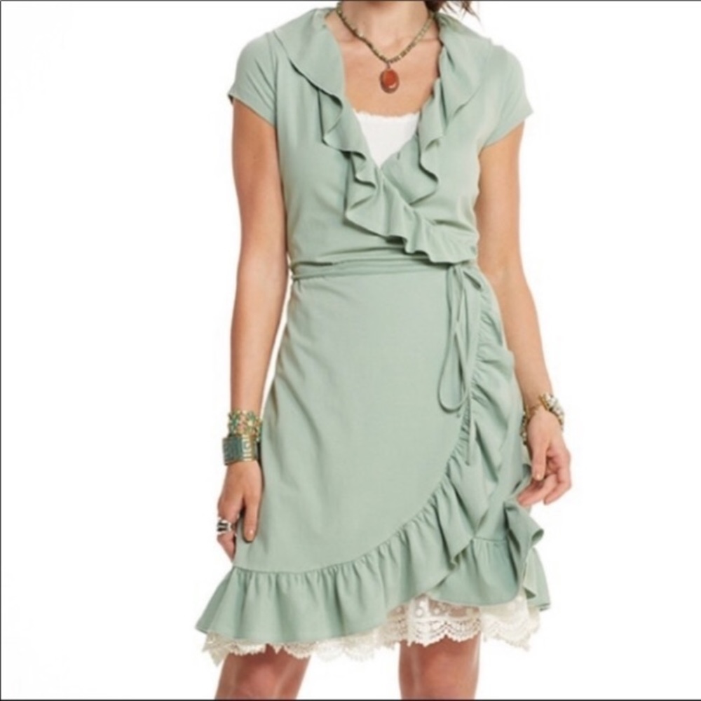 Matilda Jane Mint Green Short Sleeve Wrap Dress